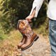 thumbnail image 4 of Botas de cuero retro con bordado High Tube de moda para hombre, 4 of 6