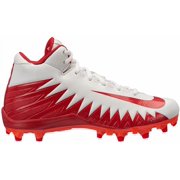 Nike Boys Alpha Menace Varsity Cleat, White/Red, 2 M US Little Kid
