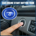thumbnail image 3 of Unique Bargains 1 Set Engine Start Stop Button Cover Stop Start Switch Sticker for Toyota Aluminum Alloy Blue, 3 of 6