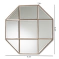 thumbnail image 4 of Baxton Studio Enora  Antique Bronze Finished Metal Geometric Accent Wall Mirror - Bronze/Gold, 4 of 4