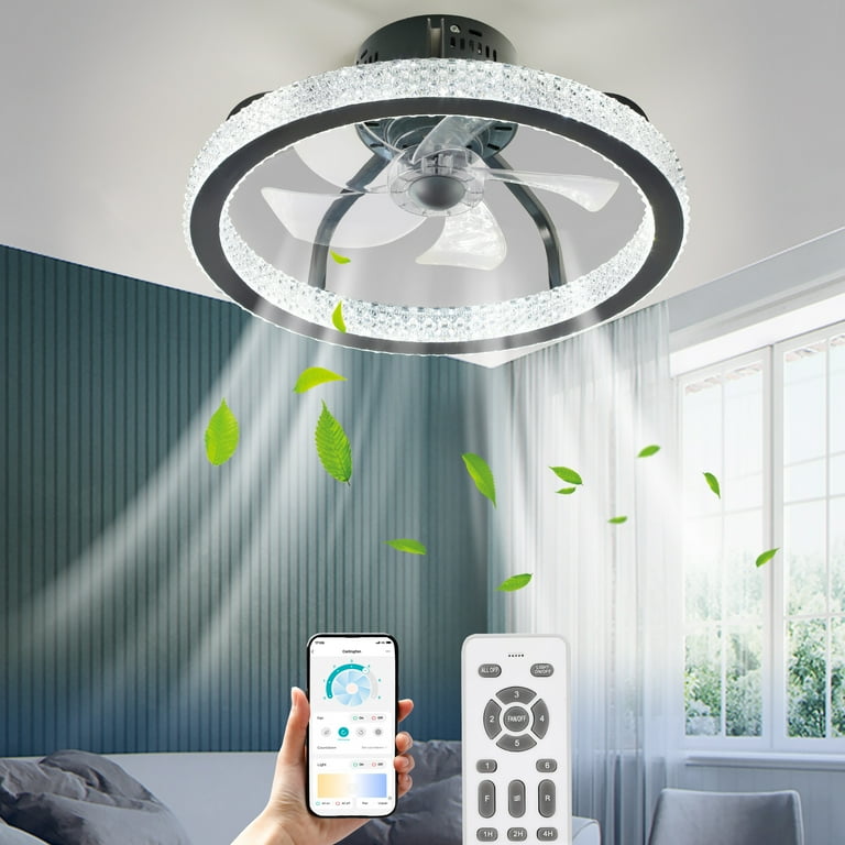 Unicozin Dimmable LED Flush Mount Ceiling Light with Remote