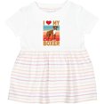 thumbnail image 3 of Inktastic Boxer Dog Retro Girls Baby Dress, 3 of 5