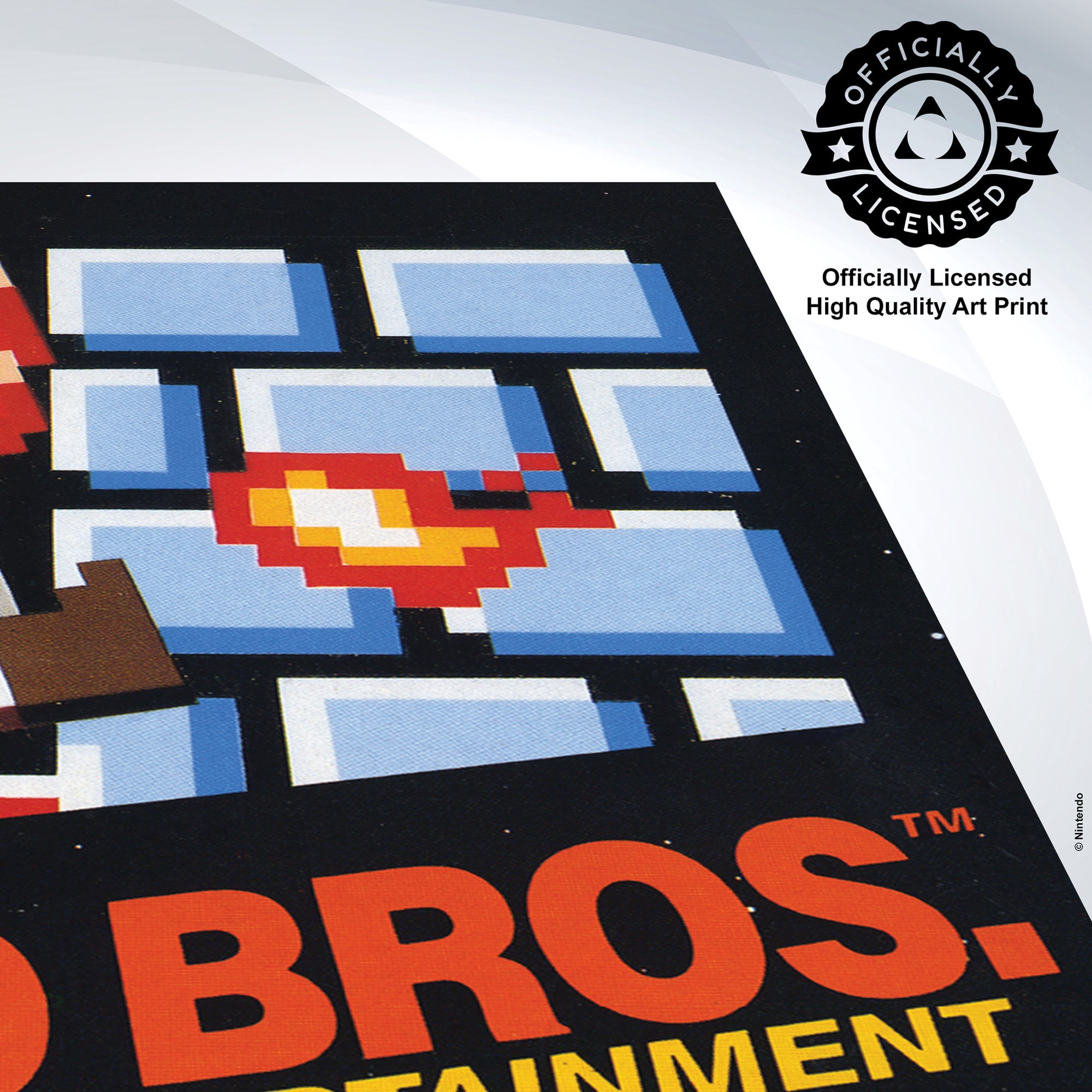 Pyramid America: Super Mario Bros: Game Cover - 11x17 Poster Print - Retro Video Game Artwork, Licensed Nintendo Wall Decor, Premium Fan Collectible