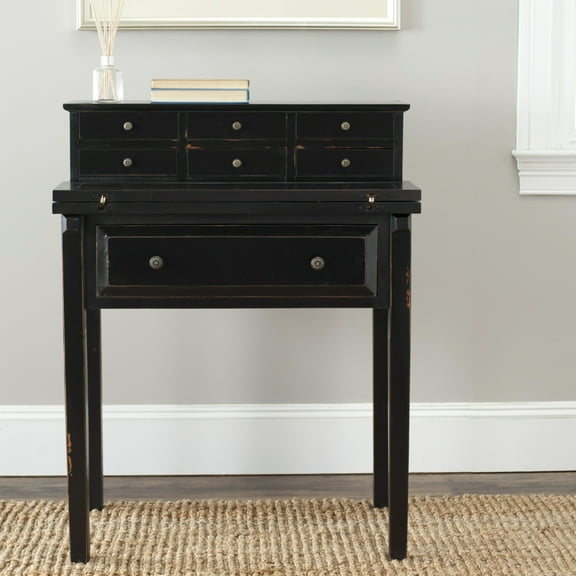 SAFAVIEH Abigail Fold Down Desk Black