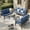 Navy, variant on MRUAKA Aluminum Patio Furniture Set, 6 Pcs Modern Outdoor Sofa Sets, Outdoor Sectional Patio Conversation Set with Coffee Table for Backyard, Poolside, Dark Grey