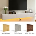 thumbnail image 4 of FloatiCasa 55" High Gloss Floating TV Stand Wall-Mounted Floating TV Console with 3 Doors for TVs up to 60", 4 of 16