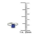 thumbnail image 4 of AoneJewelry 14K Solid Rose, White, Yellow Gold Gemstone and Diamond Ring (Size 5-9) with 1.20 Carat Emerald Cut Sapphire and Natural Diamonds, 4 of 5