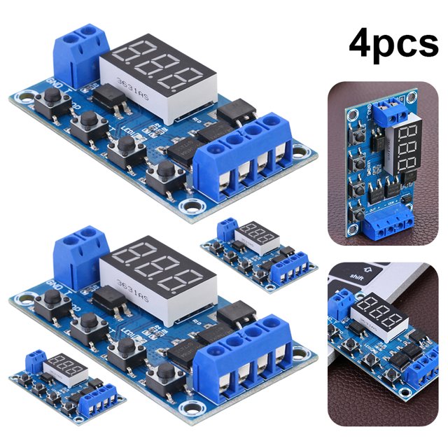 Trigger Cycle Timer Delay Switch 12 24V Placa Circuito Dual MOS Tube Control