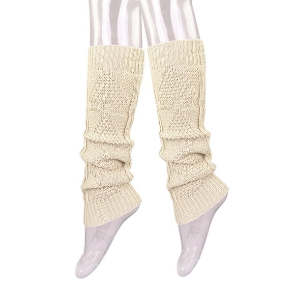 Premium Solid Color Soft Heart Knit Leg Warmers