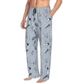 thumbnail image 6 of Sikiie Shells And Sand Mens Pajama Pants Sleep & Lounge Pants, PJ Bottoms With elastic waistb and Pockets XX-Large, 6 of 6