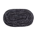 thumbnail image 3 of Better Trends 8' x 10' Oval Braided Rug 100% Polyester Durable and Stain Resistant Reversible Indoor Area Utility Rug, Chenille Tweed Collection - Black & Gray, 3 of 3