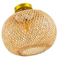 thumbnail image 4 of Woven Bamboo Pendant Light Retro Farmhouse Pendant Light Fixture Ceiling Light, 4 of 9