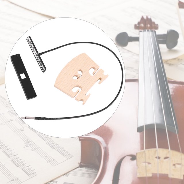 Guitar Accessory Violin Bridge Set Violin Accessories Set Pickup Bar Support Violin Bridge Kit For 4/4 Violin Instrument Parts