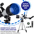 thumbnail image 2 of iMeshbean Telescope 70mm Aperture 400mm AZ Mount Astronomy Telescope, Refactor Telescope for Kids Adults, Beginners, Fully Multi-Coated Optics, Astronomy Refactor with Tripod, Phone Adapter, 2 of 24