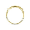 thumbnail image 4 of 10kt Yellow Gold His Hers Round Diamond Square Matching Wedding Set 3/8 Cttw, 4 of 4