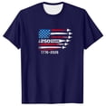 thumbnail image 4 of WEIWEN Mens 4th of July Tshirts Big and Tall American Flag Patriotic T Shirts for Man 250 Anniversary USA Shirt Air Force 250 Years 1776-2026 Oversized Tops Men's T-Shirts Navy, M, 4 of 5
