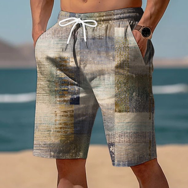 WILLBEST Pantalones Cortos Casuales para Hombre, Pantalones Cortos de Playa de Verano para Hombre, Pantalones Cortos Deportivos de Moda para Hombre, Pantalones Cortos Casuales con Bolsillos