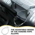 thumbnail image 3 of DEEPCRAFF 4Pcs Art Hanging System Plated Silver Stainless Steel Wire Rope Adjustable Secure Heavy Duty Kit, 3 of 8