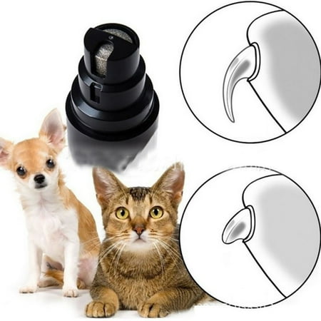 Port Chat Professional Dog Nail Grinders Low Noise,Electric Dog Nail Clippers Trimmers Rechargeable and Portable - Pet Nail Grinder for Small Dogs and Cats, 3 Three Ports, Included USB Wire ()