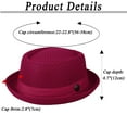 thumbnail image 3 of Avaner Summer Mesh Pork Pie Hat 1920S Costume Party Cap for Men Women, Unisex Fedora, 3 of 9