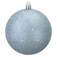 thumbnail image 2 of Northlight 4" Shatterproof Holographic Glitter Christmas Ball Ornament - Mermaid Blue, 2 of 8