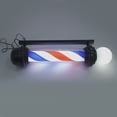 thumbnail image 6 of Barber Shop Pole Light Rotating LED Stripes Hair Salon Open Sign Outdoor/Indoor 32inch（Black）, 6 of 12