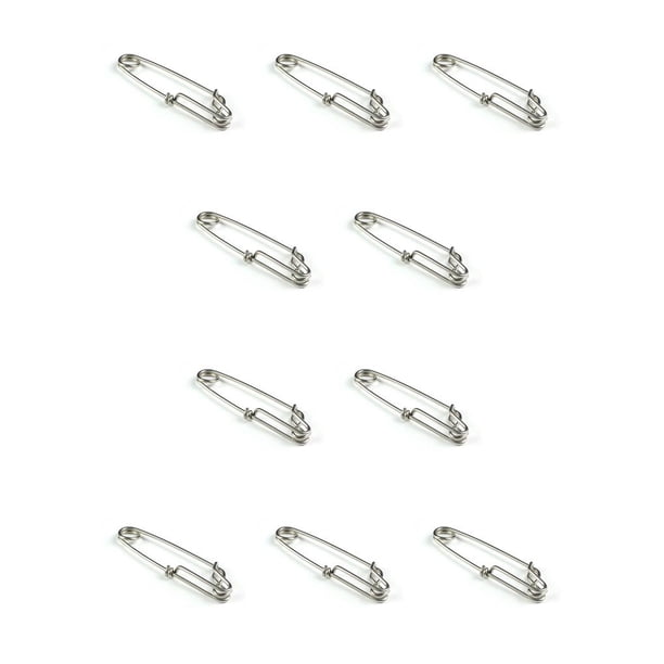 Eigraketly Clips de pesca resistentes de acero inoxidable Unisex palangre cerrado resistente al desgaste giratorio hebilla de seguridad gancho Type1 NO1