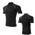 thumbnail image 4 of PanBiqintyy Compression T-Shirt Men Bodybuilding Sportswear Short Sleeve Quick Dry Workout Shirts Sport Tops Tee Gym Running T-shirt Men, 4 of 9