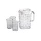 thumbnail image 2 of Jarra de Agua de 2L con Vasos, Dispensador de Bebidas para Refrigerador, Contenedor de Jugo con Boca Ancha, Juego de Jarra para Bebidas Frías para Té Helado, Limonada e Infusión de Frutas., 2 of 6