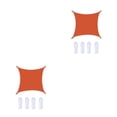 thumbnail image 1 of Scienceny Toldo para exteriores, cortina de protección solar multifuncional de tela de poliéster impermeable y resistente al sol, 2*2m, naranja A*um naranja 2Conjunto, 1 of 6