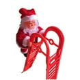 thumbnail image 4 of Augper Clearance Christmas Santa Climbing Ladder Decoration Electric Santa Claus Climbing Rope Ladder, Christmas Super Climbing Santa Plush Doll Toy for Christmas Tree Ornament, 4 of 9