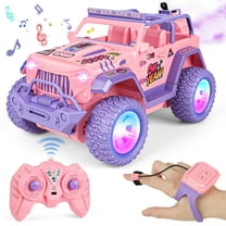 Flooyes 2.4GHz Remote Control Car with Spray, 1:16 RC Car with Lights and Sound,  Birthday Gift Toys for Kids Age 3 4 5 6 7 8