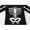 thumbnail image 5 of POPTEM Toddler Halloween Pajamas Glow in the Dark Skeleton Pjs Sleepwear 2-Piece Black 2T, 5 of 8