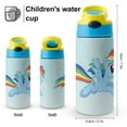 thumbnail image 2 of Kids Water Bottle with Straw - My Lit-tle Pony Stainless Steel Vacuum Insulated Water Bottle for Boys Girls, 2 of 7