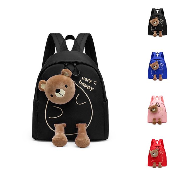 HJYCHN Preschool Backpack Boys Lightweight Cute Daypack for Kids Boys Girls School Daily Backpack for School Black One Size