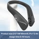 thumbnail image 3 of Ventilador de cuello de 360° sin aspas con batería de 4000 mAh, recargable por USB, con 3 velocidades de viento para deportes al aire libre, correr, viajar (negro), 3 of 5