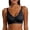 Black, variant on Scalloped Floral Lace Deep‑V Bra for Women Thin Breathable Elegant Daily‑Date Fashion Undergarment