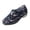 Blue, variant on Women's Slip On Garden Rain Clogs, Glossy Rubber Waterproof Non Slip Flat Shoes, Daily Outdoor Farming Water Shoes Purple