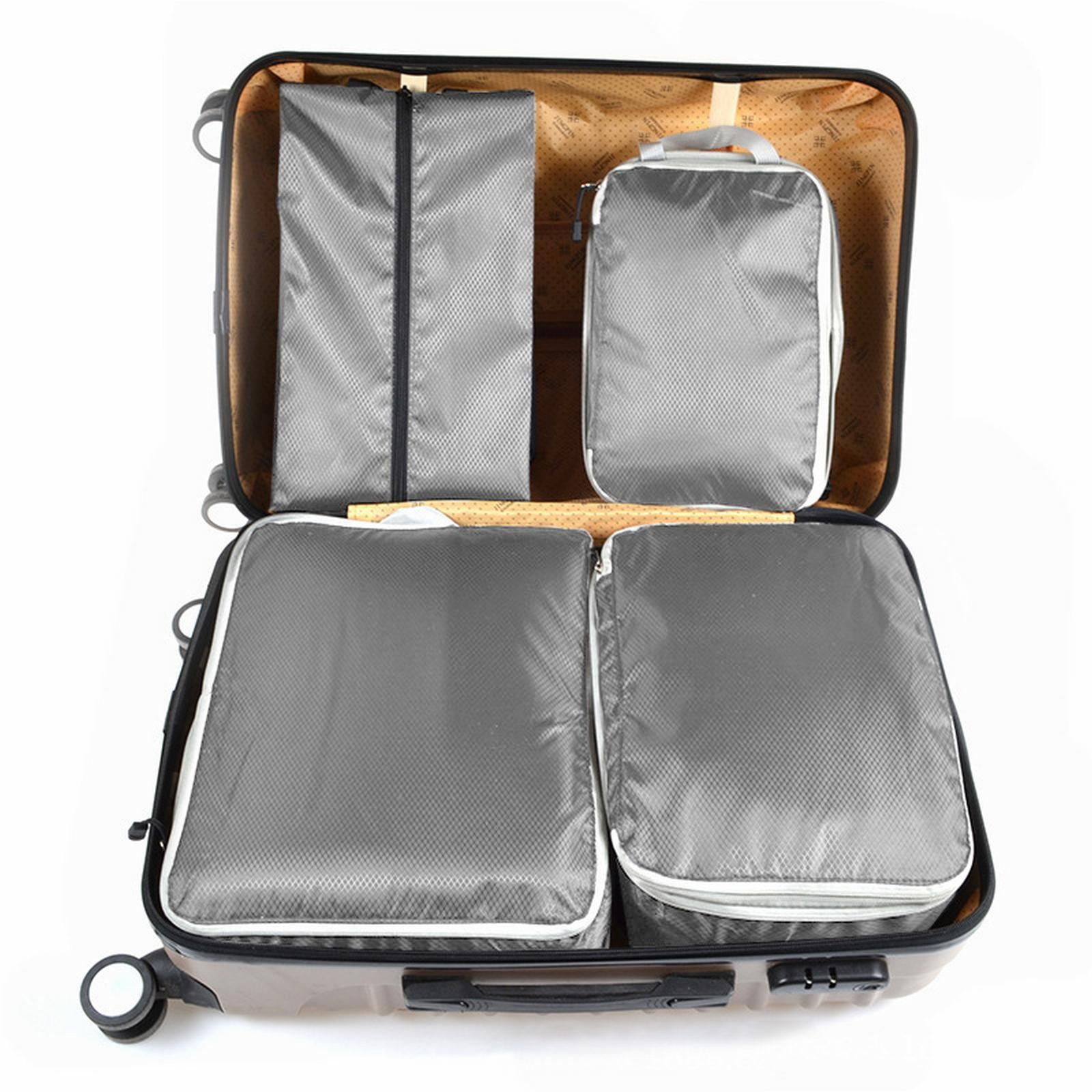 kjfeif Compression Packing Cubes for Travel, 9 Set Travel Packing Cubes for Suitcases, Compression Suitcases organizers Bag Set for Travel Essentials, Lightweight Packing organizers