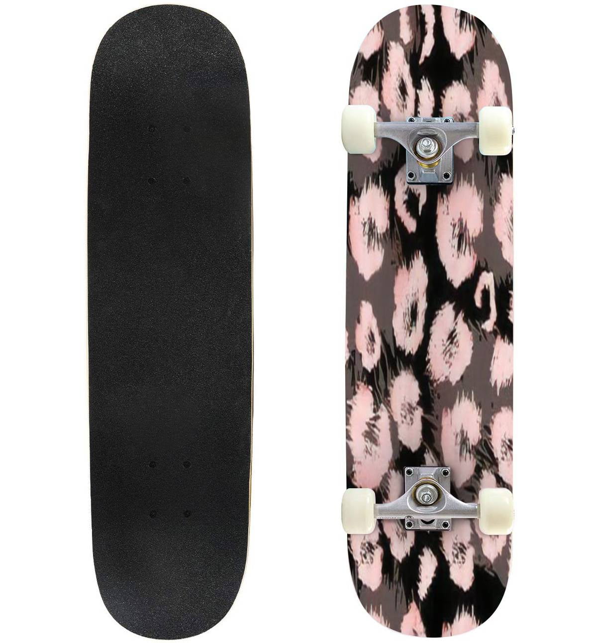 leopard print longboard