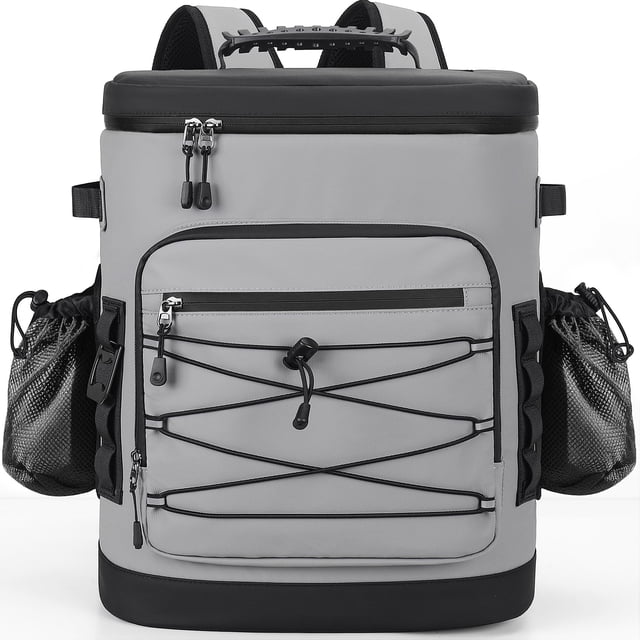 Mochila Nevera YOUNGOA 30L Aislante Impermeable Gris