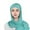 Green, variant on Fashion Simple Solid Color Scarf Hat Forehead Single Layer Cross Tie Integrated Sand Protection Scarf Light Purple,One Size
