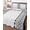 White, variant on Quilts Queen Size Bedding Set, Boho Black Reversible Summer Quilt 3 Pieces, Farmhouse Vintage Bohemia Geometric Lightweight Bedspreads Coverlets with 2 Pillow Shams for All Seasons