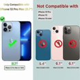 thumbnail image 2 of Compatible with iPhone 13 Pro Max Case with Flower,for Girly Women,Shockproof Clear Floral Pattern Hard Back Cover for iPhone 13 Pro Max 6.7 inch 2021, 2 of 5