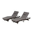 thumbnail image 5 of Outdoor Wicker Reclining Lounge Chair Set of 2, 5-Position Adjustable Patio Sunbathing Chairs up to 150°, 600 lbs Capacity Each, Weather-Resistant Rattan for Lawn Poolside Beach, 5 of 7