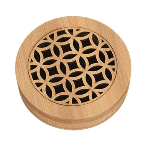 Caja de quemador de fragancia de madera, decoración para centro de mesa, regalo de Año Nuevo, porta fragancia C