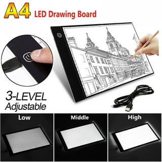 A4 Portable LED Light Box Trace, LITENERGY Light Pad USB Power LED Artcraft  Tracing Light Table for Artists,Drawing, Sketching, Animation 