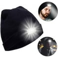 thumbnail image 2 of Zukuco Beanie Hat with LED Light, Battery Power LED Headlamp Hat, Winter Knitted Beanie Cap Hat Gifts for Men Women Dad (Black), 2 of 7