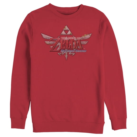 Men's Nintendo Legend of Zelda Skyward Sword Sweatshirt Red Medium