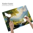 thumbnail image 3 of 500 Piece Jigsaw Puzzles For Adults Serene Valley Landscape Challenging & Relaxing Puzzle， Beautiful Artwork， Great Gift Idea, 3 of 6